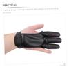 BESPORTBLE 5pcs Professional Archery Finger Guard Wear-Resistant Reusable Glove for Outdoor Sports Finger Portable Equipment for Pu Velour Design view 2