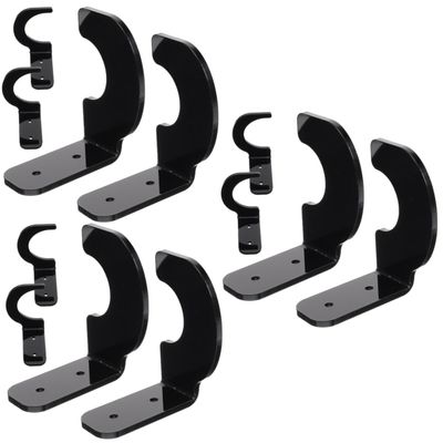 BESPORTBLE 3sets Bat Holder Wall Mount Display Acrylic Baseball Bat Stand Hockey Stick Rack for Collectors Fans