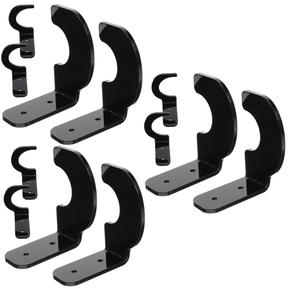 BESPORTBLE 3sets Bat Holder Wall Mount Display Acrylic Baseball Bat Stand Hockey Stick Rack for Collectors Fans
