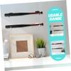 BESPORTBLE 3sets Bat Holder Wall Mount Display Acrylic Baseball Bat Stand Hockey Stick Rack for Collectors Fans view 3