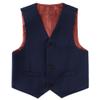 Lycody Kids Vest for Teen Boys Navy Blue Dress Suit Vest Size 16 Party Church Clothes for Wedding view 1