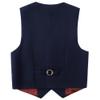 Lycody Kids Vest for Teen Boys Navy Blue Dress Suit Vest Size 16 Party Church Clothes for Wedding view 2