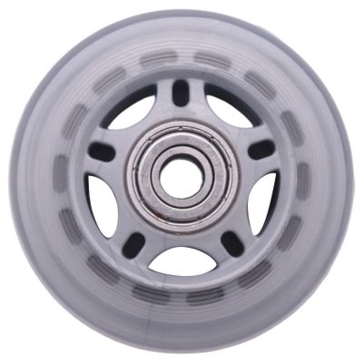 Pasuihcay Skating Shoes 608ZZ Bearing Inline Skate Wheel Clear Gray