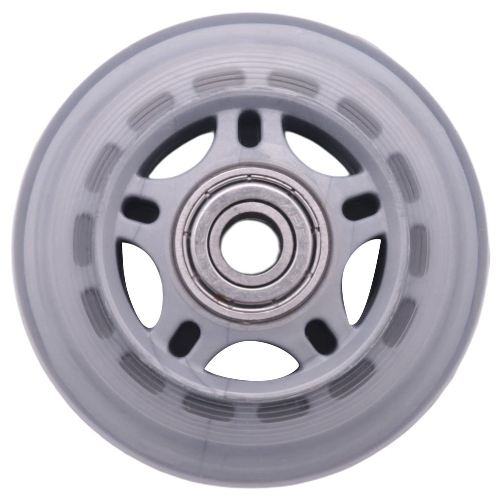 Pasuihcay Skating Shoes 608ZZ Bearing Inline Skate Wheel Clear Gray