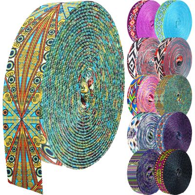 Grosun 1.5 inch Patterned Nylon Webbing Belt Webbing Straps Purse Straps Backpack Straps Nylon Belt for Seatbelt, Bags, Backpacks, Luggage (GG, 10 Yards)