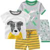 CM-Kid Little Boys Pajamas Short Set Summer Clothes Pjs for Toddler Kids Dog Dinosaur Short Sleeve Sleepwear Jammies Size 7 view 1