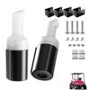Drive-up Golf Cart No Drilling Sand Bottle, Universal Divot Filler Sand & Seed Bottle with Rattle Proof Holder Suitable for EZGO, Club Car and Yamaha, Drilling-Free with Large Capacity - 2 Packs view 1