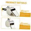 BESPORTBLE 15pcs Stainless Steel Safety Whistle Lanyard Sports Referee Toy for Boys and Girls Hiking Soccer Cheerleading view 3