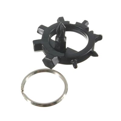 BESPORTBLE Octopus Shaped Multi-Tool Screwdriver for Bike Repair and Maintenance Compact Keychain Tool for Bicycles Toys and Snowboards Black