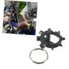 BESPORTBLE Octopus Shaped Multi-Tool Screwdriver for Bike Repair and Maintenance Compact Keychain Tool for Bicycles Toys and Snowboards Black view 2