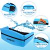 Hikeen Swim Belt for Adults,Water Aerobics Equipment with Fixing Straps and Zipped Pocket,Adults Pool Exercise Equipment for Pool Exercises and Workouts (Blue) view 4