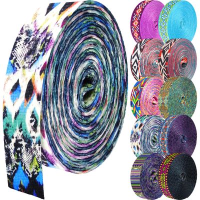Grosun 1.5 inch Patterned Nylon Webbing Belt Webbing Straps Purse Straps Backpack Straps Nylon Belt for Seatbelt, Bags, Backpacks, Luggage (CC, 10 Yards)