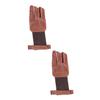 BESPORTBLE 2pcs Archery Finger Guard Glove Finger Archery Gloves Bow Arrow Hunting Material Comfortable Fit Easy to Wear Random Color