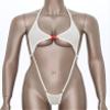 Miutii Womens One Piece Swimsuit Sexy Halter Monokini Sling Shots Bikini Beachwear Bathing Suit Type B White One Size view 2