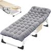 ABORON Camping Cot for Adult 28" Extra Wide, Heavy-Duty 1200D Oxford Cot for Sleeping, Portable Folding Camp Bed with Mat & Carry Bag view 1