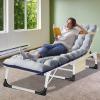 ABORON Camping Cot for Adult 28" Extra Wide, Heavy-Duty 1200D Oxford Cot for Sleeping, Portable Folding Camp Bed with Mat & Carry Bag view 2