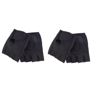 BESPORTBLE 2pcs Professional Half Finger Cycling Gloves Breathable Padded Exercise Gloves for Yoga Dumbbells Barbell Gym