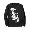Grim Reaper - Skeleton Skull Face - Grunge Goth Long Sleeve T-Shirt view 1