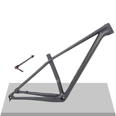 HIMALO 27.5er 29er Mountain Bike Frame Carbon Disc Brake Bike Frame 15''/17''/19'' AM XC Hardtail Frame Thru Axle 12x142mm Internal Routing (Color : Matte Black, Size : 29 * 15'')