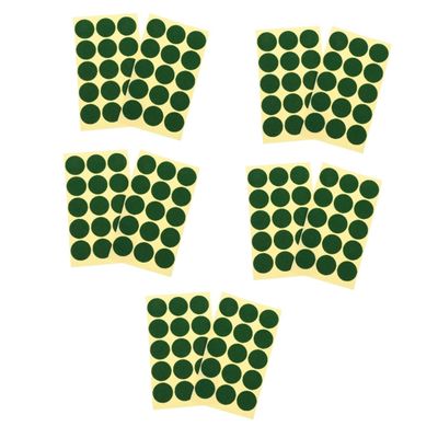 BESPORTBLE 10sheets Billiard Table Marker Pool Stickers Snooker Spot Markers Coded Stickers for Billiards