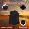 2 Pairs Ice Bath Toe Socks, Cold Plunge Toe Covers, Ice Bath Toe Booties Cold Plunge Toe Booties, Cold Plunge Tub Accessories, Reusable Neoprene Toe Warmers for Cold Plunge at Home S-Black view 3