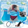 Hikeen Swim Belt for Kids,Water Aerobics Equipment with Fixing Straps and Zipped Pocket,Pool Exercise Equipment for Pool Exercises and Workouts (Blue,Kid) view 2