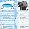 Hikeen Swim Belt for Kids,Water Aerobics Equipment with Fixing Straps and Zipped Pocket,Pool Exercise Equipment for Pool Exercises and Workouts (Blue,Kid) view 3