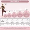 APEXUP Yoga Ball Exercise Ball Anti Slip Heavy Duty for Fitness, Balance & Core Workout (L (23"~26") 65cm, Pink) view 4