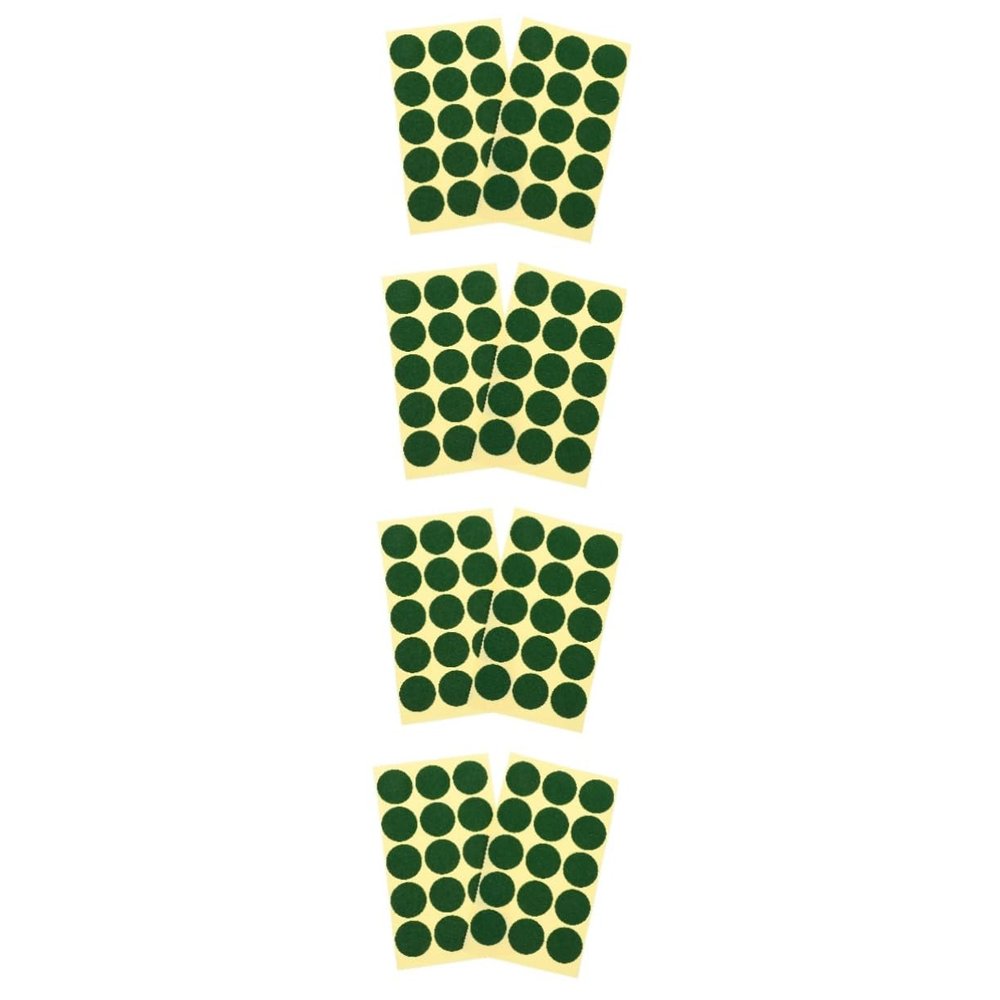 BESPORTBLE 8sheets Pool Table Spot Stickers Billiard Table Maker Dots Snooker Markers Green Dots Material Non-Toxic