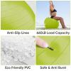 APEXUP Yoga Ball Exercise Ball Anti Slip Heavy Duty for Fitness, Balance & Core Workout (L (23"~26") 65cm, Green) view 2