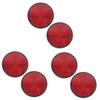 BESPORTBLE 3sets Plastic Round Reflective Warning Bike Reflectors Night Riding Easy Install for All Bicycles 2pcs*3 view 1