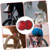 BESPORTBLE 3sets Plastic Round Reflective Warning Bike Reflectors Night Riding Easy Install for All Bicycles 2pcs*3 view 3
