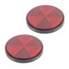 BESPORTBLE 3sets Plastic Round Reflective Warning Bike Reflectors Night Riding Easy Install for All Bicycles 2pcs*3 view 4