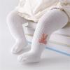 AIMAOMI Baby Pants Toddler Girl Ribbed Ruffle Bell Bottoms Toddler Leggings Baby Boy Pants Newborn Girls (White, 6-12 Months) view 2