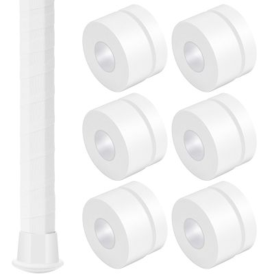 Gemscream 12 Pcs 30 ft Lacrosse Stick Tape 1 Inch 1/2 Inch Non-precut Cotton Sweat Absorbent Bat Grip Tape for Lacrosse Baseball Bats (White)