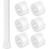 Gemscream 12 Pcs 30 ft Lacrosse Stick Tape 1 Inch 1/2 Inch Non-precut Cotton Sweat Absorbent Bat Grip Tape for Lacrosse Baseball Bats (White) view 1