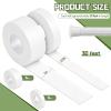 Gemscream 12 Pcs 30 ft Lacrosse Stick Tape 1 Inch 1/2 Inch Non-precut Cotton Sweat Absorbent Bat Grip Tape for Lacrosse Baseball Bats (White) view 2