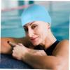 Parliky Pu Swim Cap for Adults Unisex Design and Swim Hat for and Curly Hair Comfortable Fit for Men and Women for Swimming and Bathing view 3