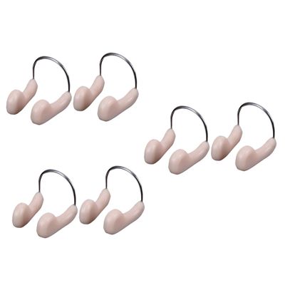 BESPORTBLE 6pcs Swimming Nose Clip Design for Underwater Comfortable and Soft for Fresh Use for Training and Competition