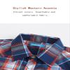 Champ Horse Boy's Toddler Child Kids Casual Dress Western Short Sleeve Snap Plaid Button Down Shirts(15# Red & Blue 16) view 3