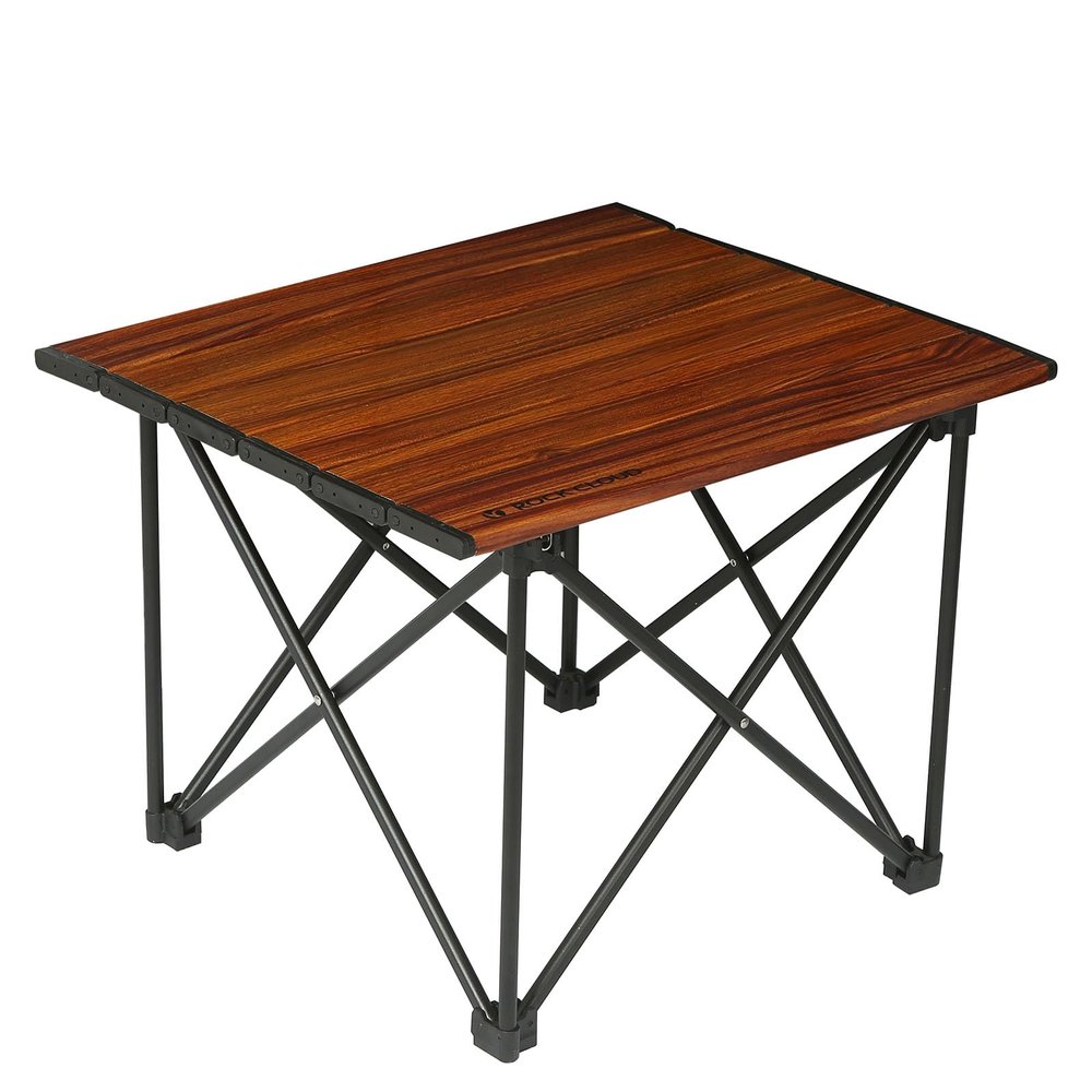 ROCK CLOUD Portable Camping Table Ultralight Aluminum Camp Table Folding Compact Beach Table for Camping Hiking Backpacking Outdoor Picnic, Reinforced Small