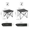 ROCK CLOUD Portable Camping Table Ultralight Aluminum Camp Table Folding Compact Beach Table for Camping Hiking Backpacking Outdoor Picnic, Reinforced Small view 3