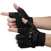 YOLAI Unisex Breathable Workout Gloves Weight Lifting Fingerless Gym Exercise Gloves For Women And Men (Black, One Size) view 2