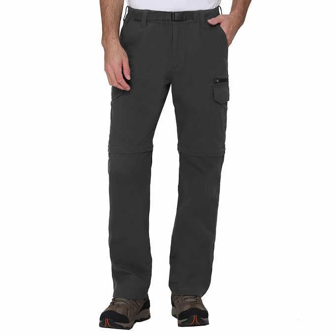 BC Clothing Cargo Pants for Men - Tactical Pants - Hiking Convertible Outdoor Pants Men (Gray, Lx32)