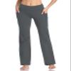 HISKYWIN Side Pockets Yoga Pants 4 Way Stretch Tummy Control Workout Running Pants, Long Bootleg Flare Pants HF201-Dark Gray-M view 2