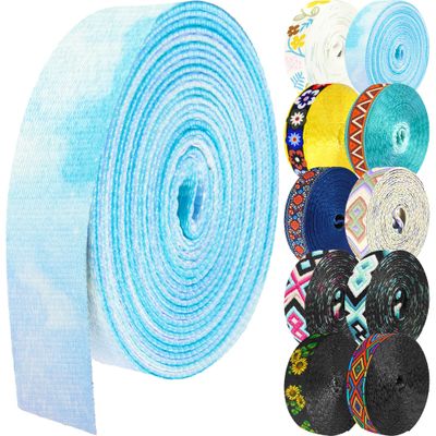 Grosun 1.5 inch Patterned Nylon Webbing Belt Webbing Straps Purse Straps Backpack Straps Nylon Belt for Seatbelt, Bags, Backpacks, Luggage (WW, 10 Yards)