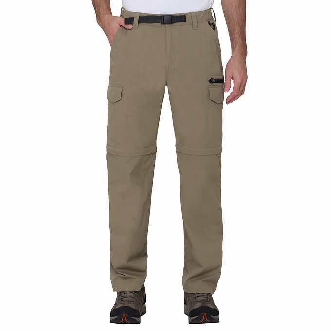 BC Clothing Cargo Pants for Men - Tactical Pants - Hiking Convertible Outdoor Pants Men (Tan, XXLx32)