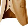 MenS Slim Fit Suit Tuxedo Set One Button 3-Piece Blazer Dress Business Wedding Party Jacket Vest & Pant (XL-cm,Yellow) view 4