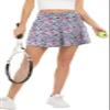 Oyamiki Womens Floral Print Skirt Inner Short Tennis Skirts Plus Size Athletic Skort Flowy Skorts with Pockets Fashion Golf Clothing XL view 4