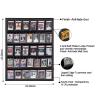 IHEIPYE 35 Baseball Card Display Case 2 Pack- Graded Sports Card Display Case - Wall Mount Lockable Trading Cards Frame with UV Protection Acrylic for Display Basketball Fooball Hockey Cards-Vertical view 4